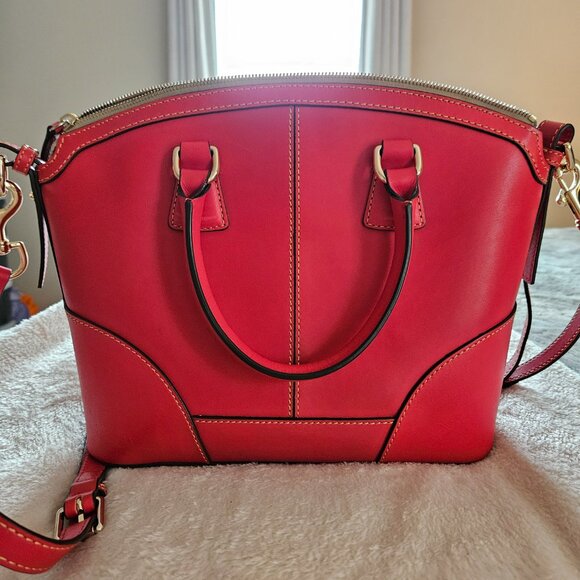 Dooney and Bourke Domed Leather Satchel - Picture 2 of 15